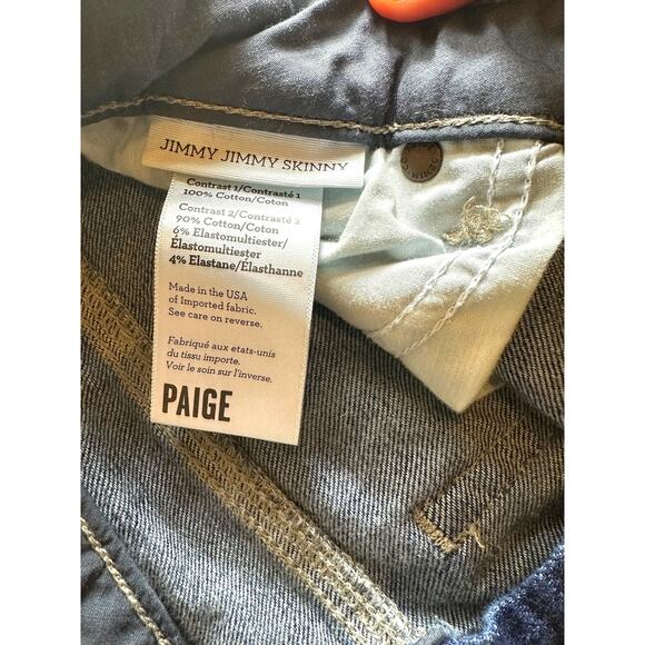 Paige Women's Jeans Skinny Denim‎ Patchwork Size 26 Retails $325 - Picture 11 of 14
